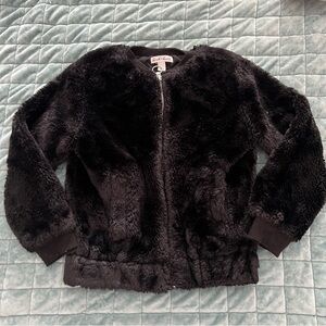 Derek Heart Black Faux Fur Coat